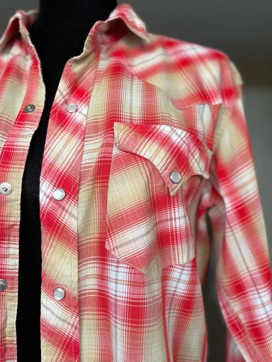 Vintage H Bar C California Ranchwear plaid button down shirt - Picture 4 of 13